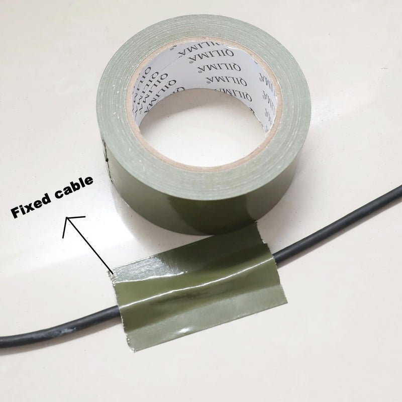 QILIMA Cloth Duct Tape, Waterproof Duct Cloth Fabric, Professional Grade Duct Tape for Photographers,Repairs, DIY, Crafts, Indoor Outdoor Use,2 Inch X 28 Yards, Olive Green - Image 4